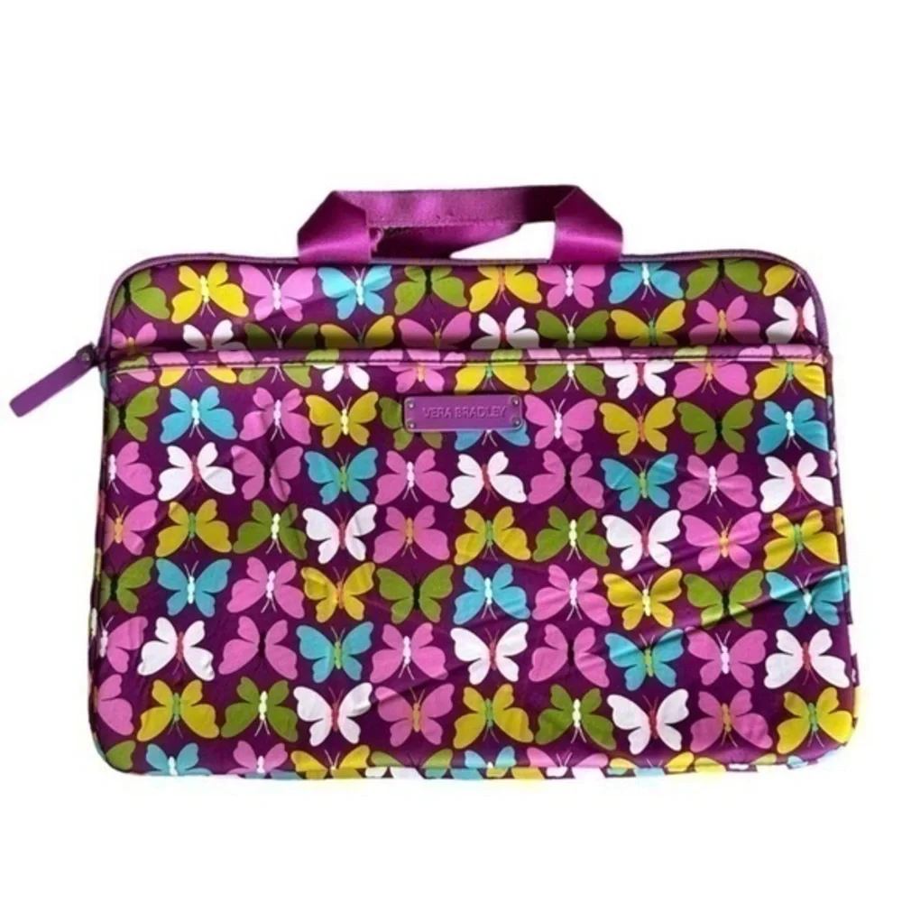 Vera Bradley Purple Butterfly Laptop Bag